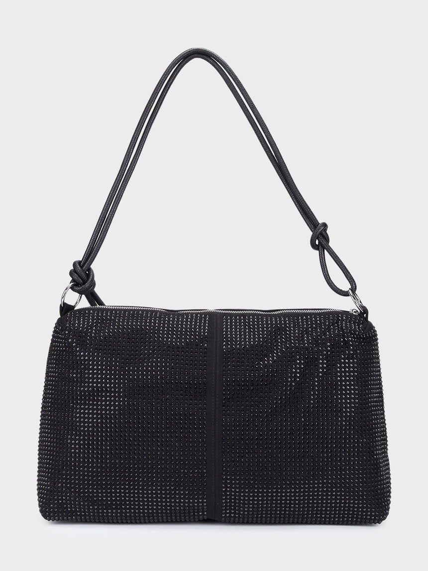 Margaret Black Shimmer Tote
