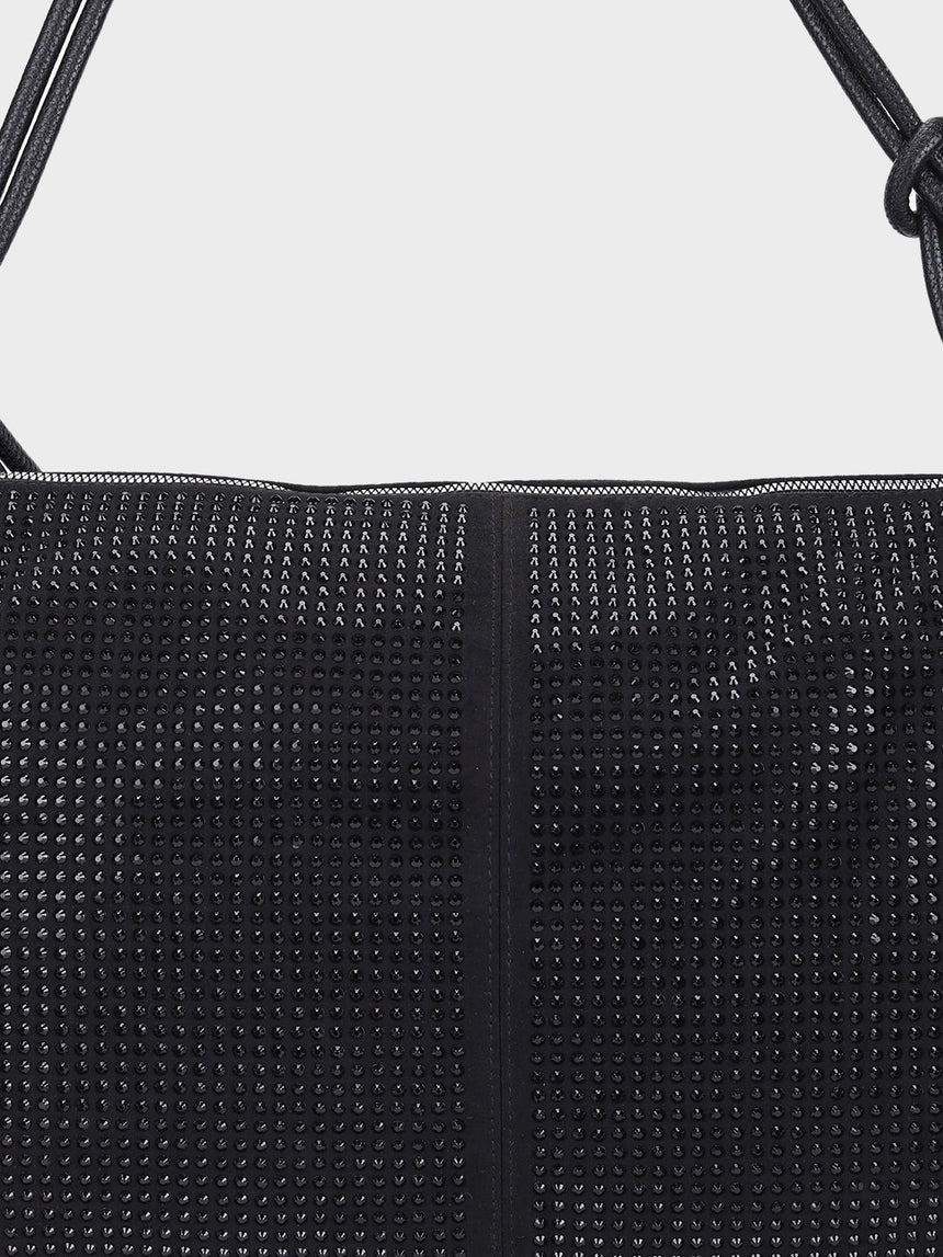 Margaret Black Shimmer Tote
