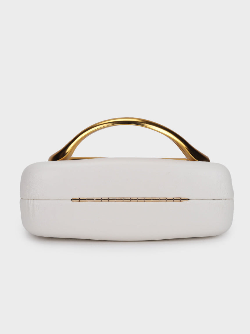 Ashley Off White Handheld Clutch