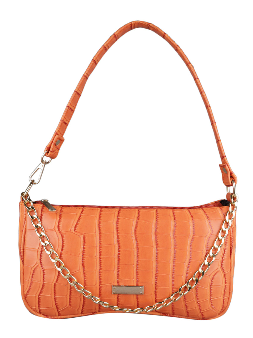 Women'S Orange Handbag