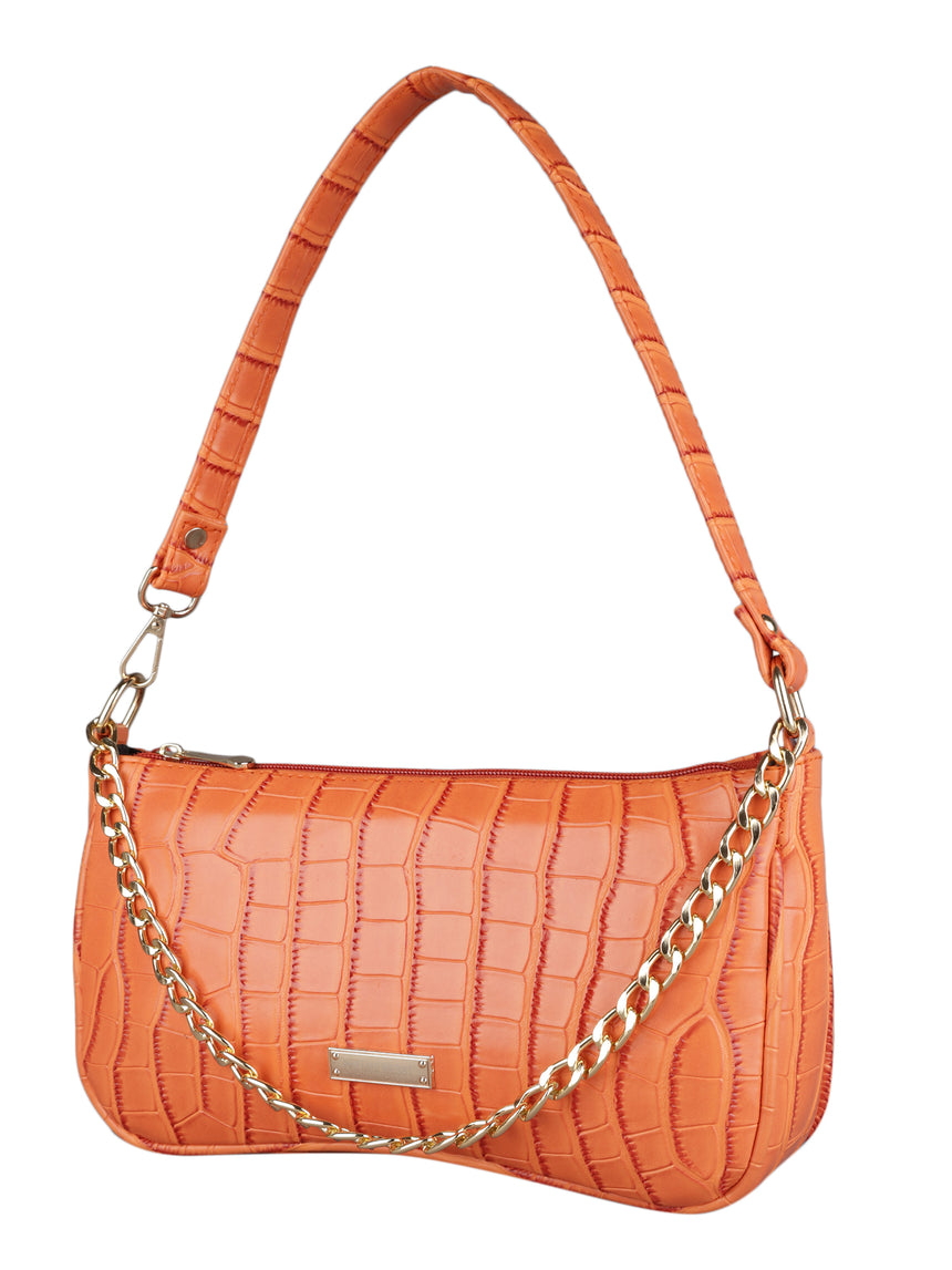 Women'S Orange Handbag