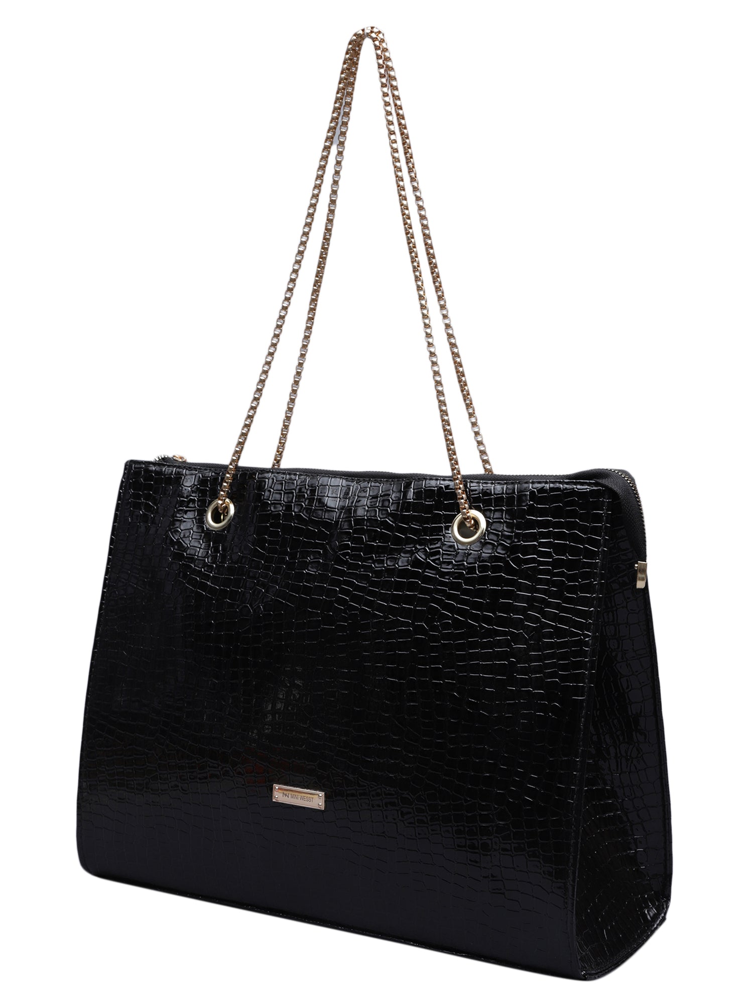 Women's Black Handbag and Pouch