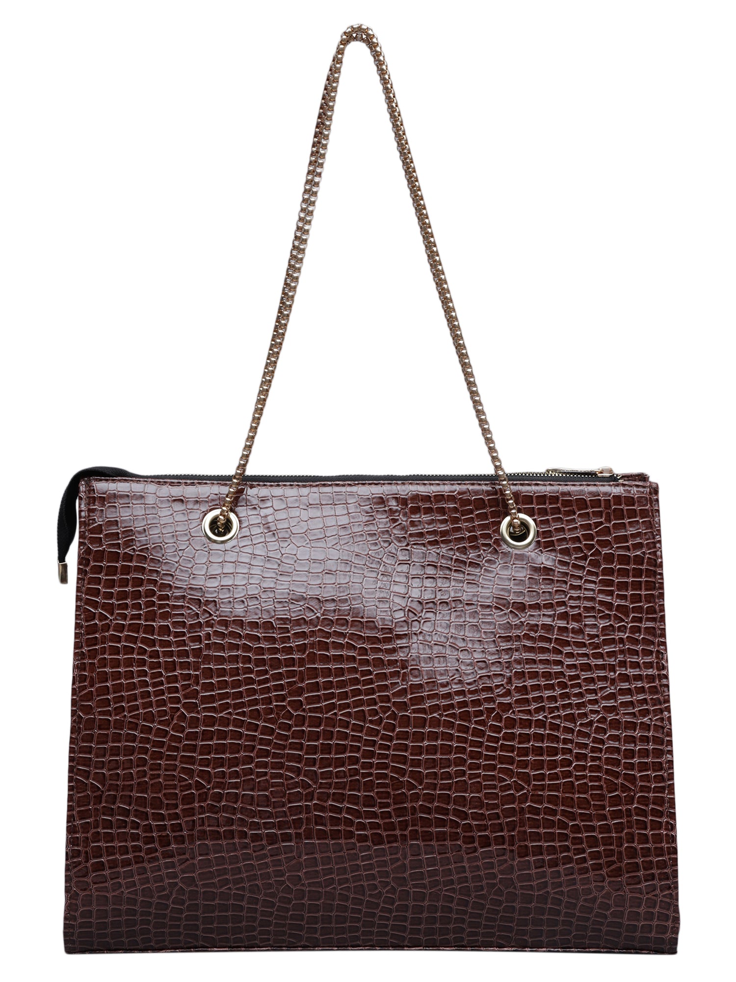 Women's Brown Handbag and Pouch