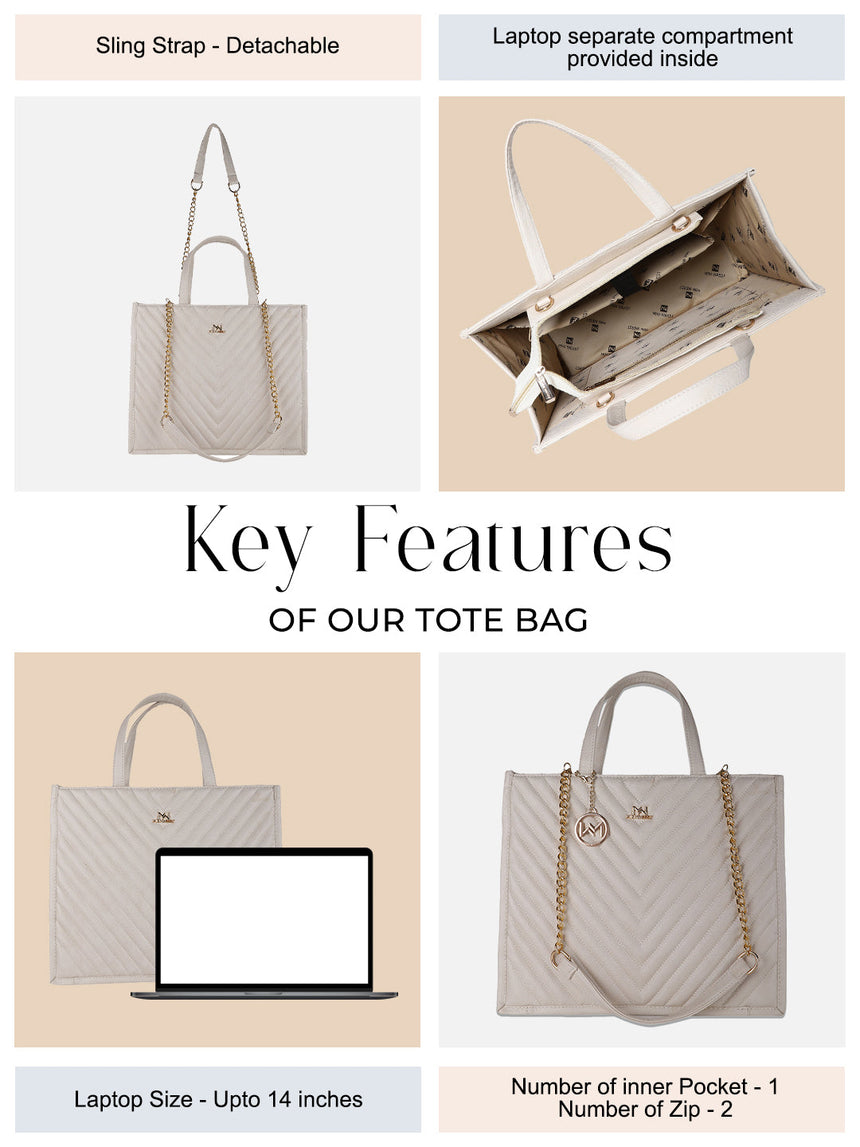 Cambridge White Tote