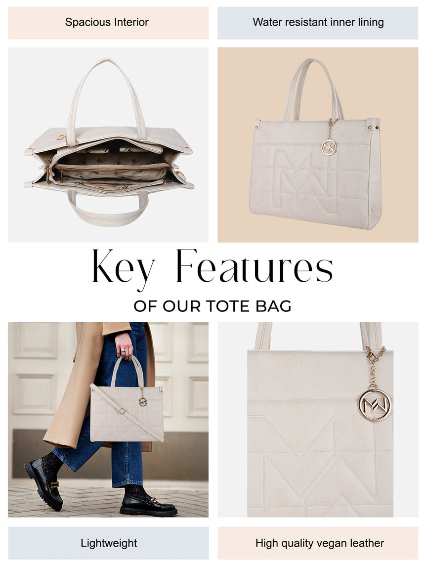 Melbourne White Tote