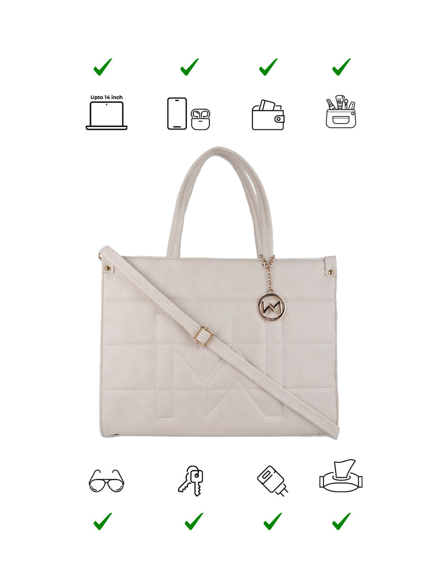 Melbourne White Tote