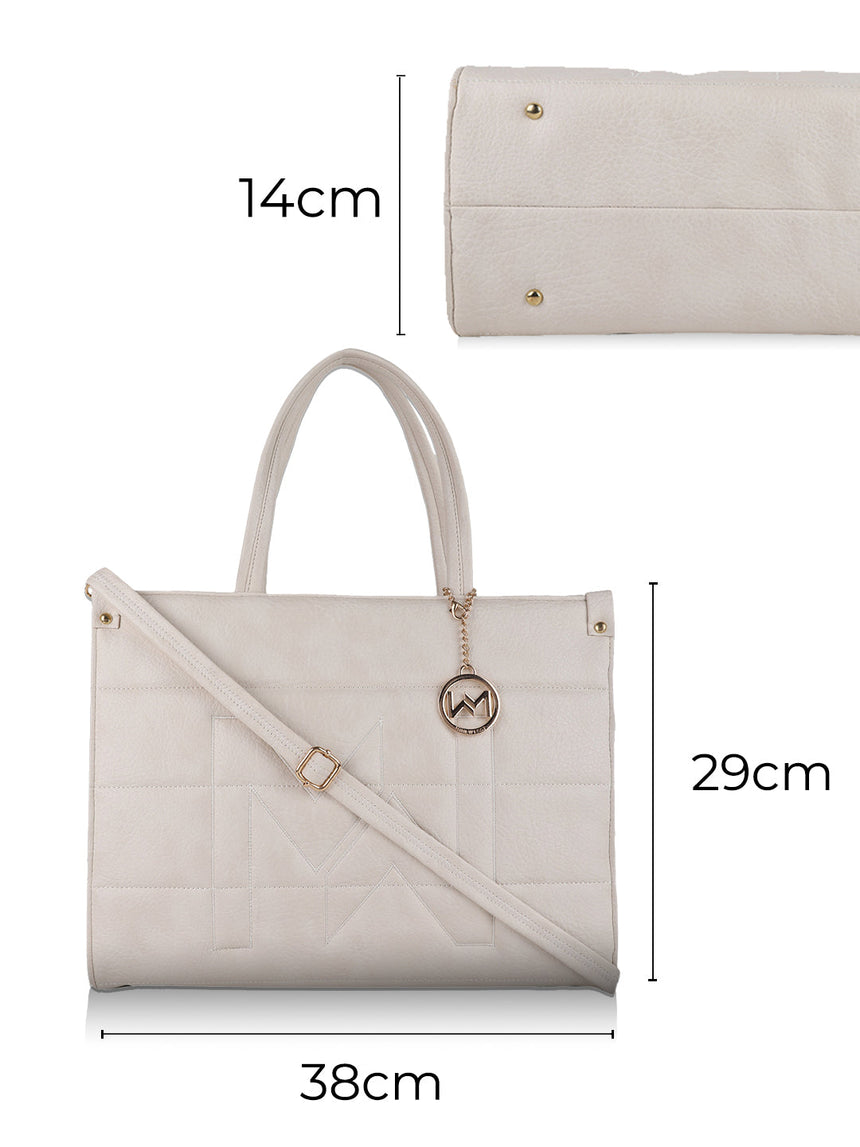 Melbourne White Tote