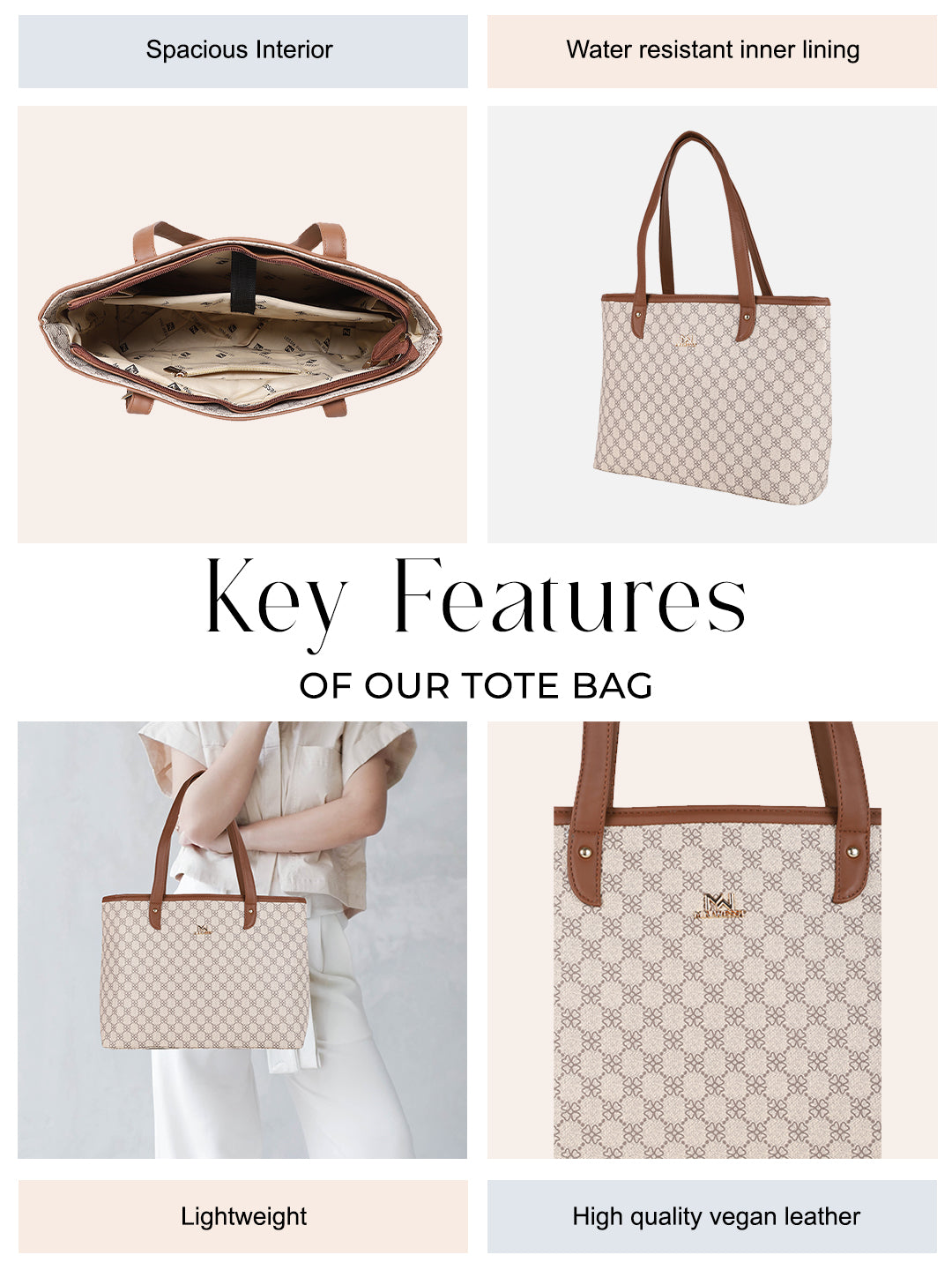 Miakoda Beige Tote