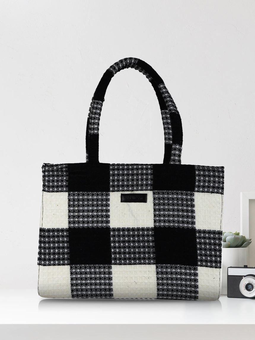 Chessboard Printed Tote