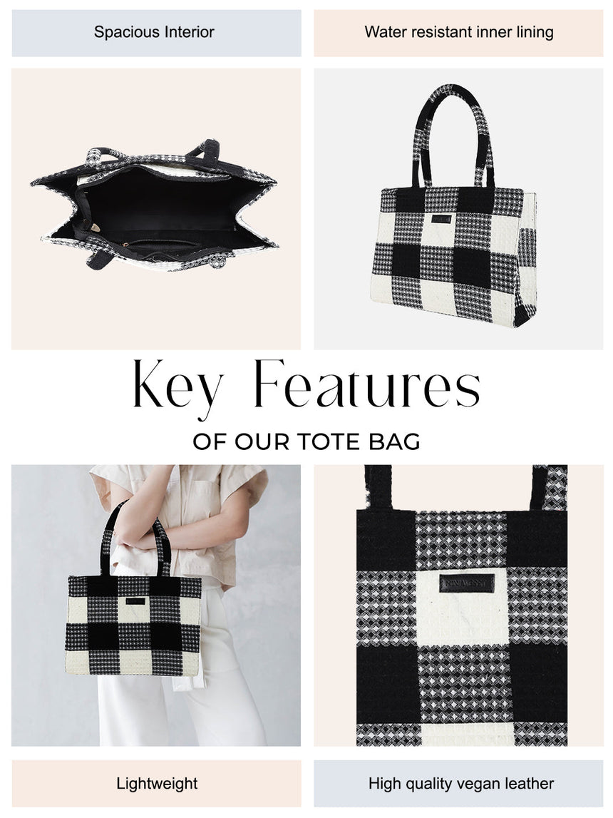 Chessboard Printed Tote