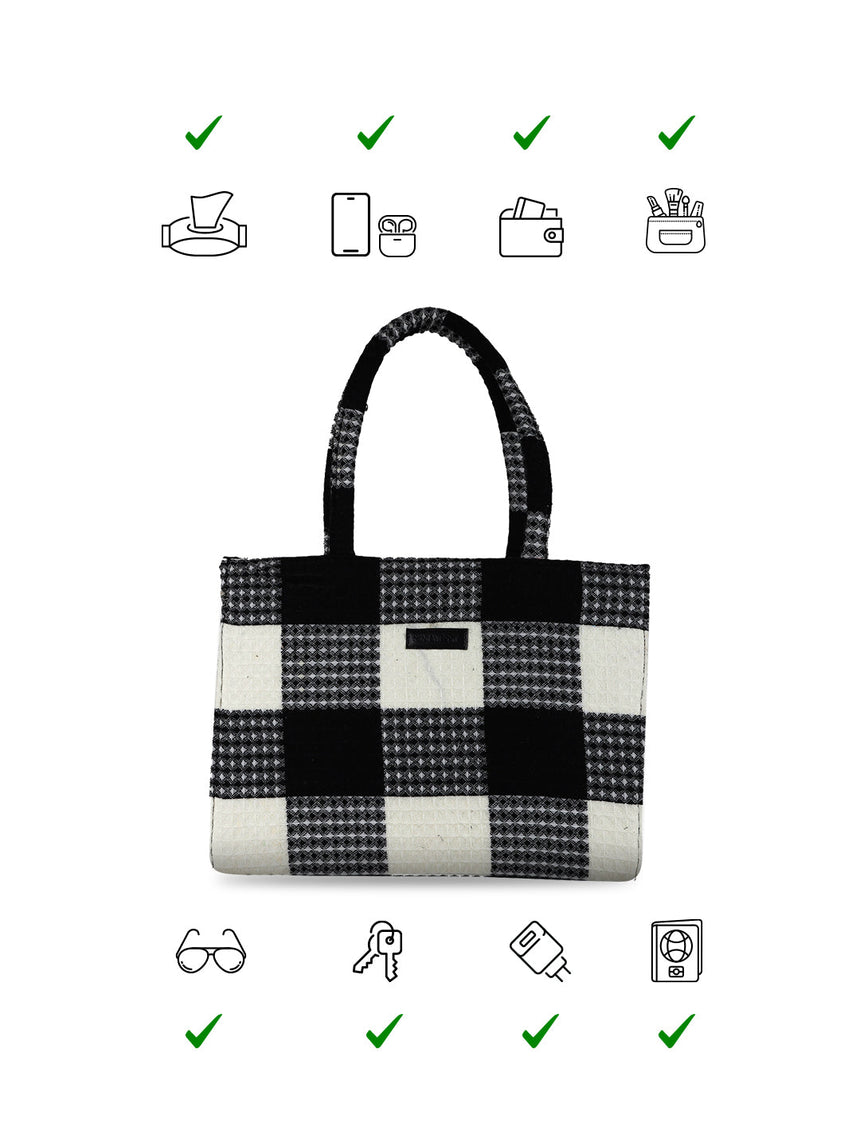 Chessboard Printed Tote