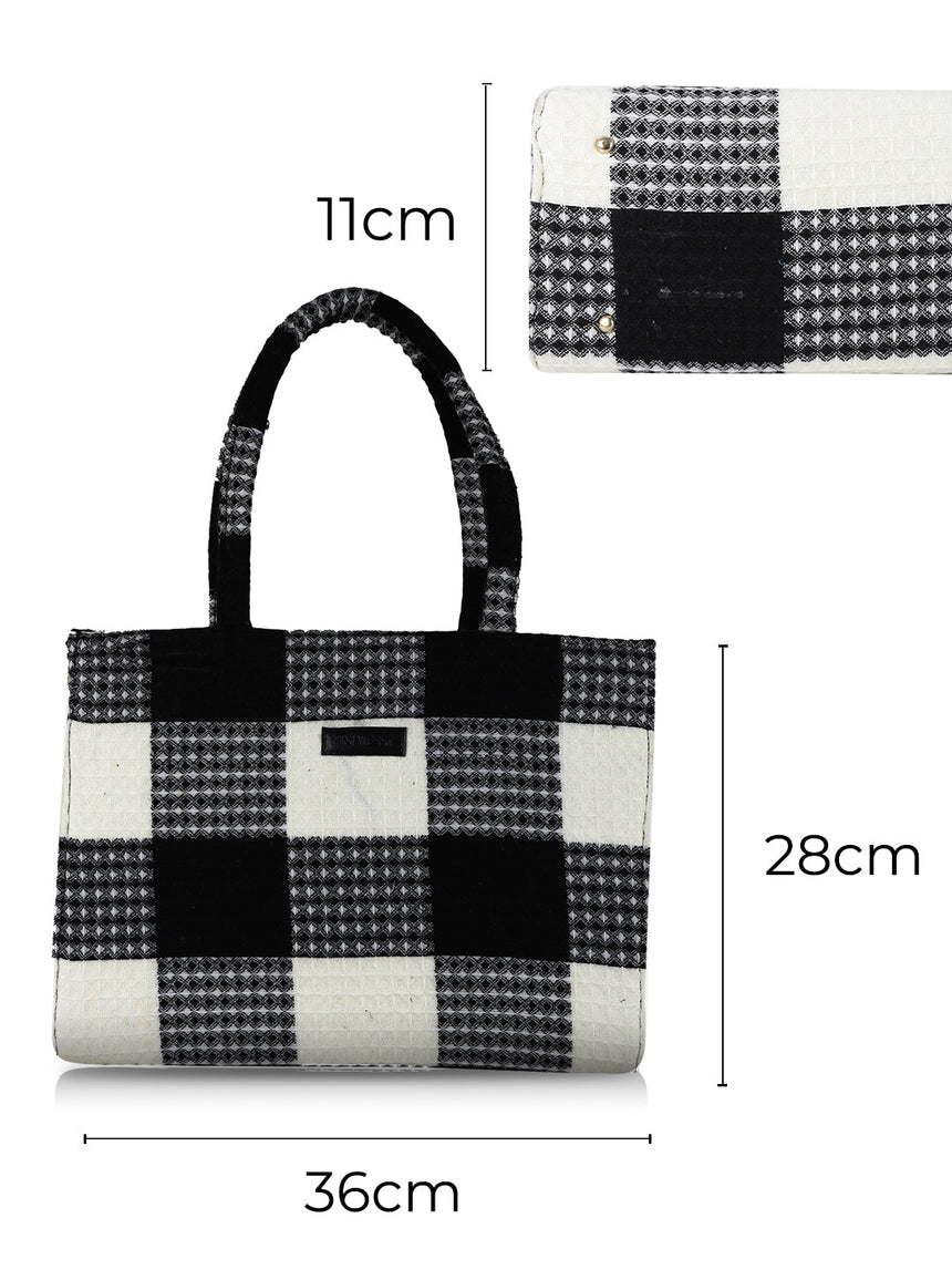 Chessboard Printed Tote