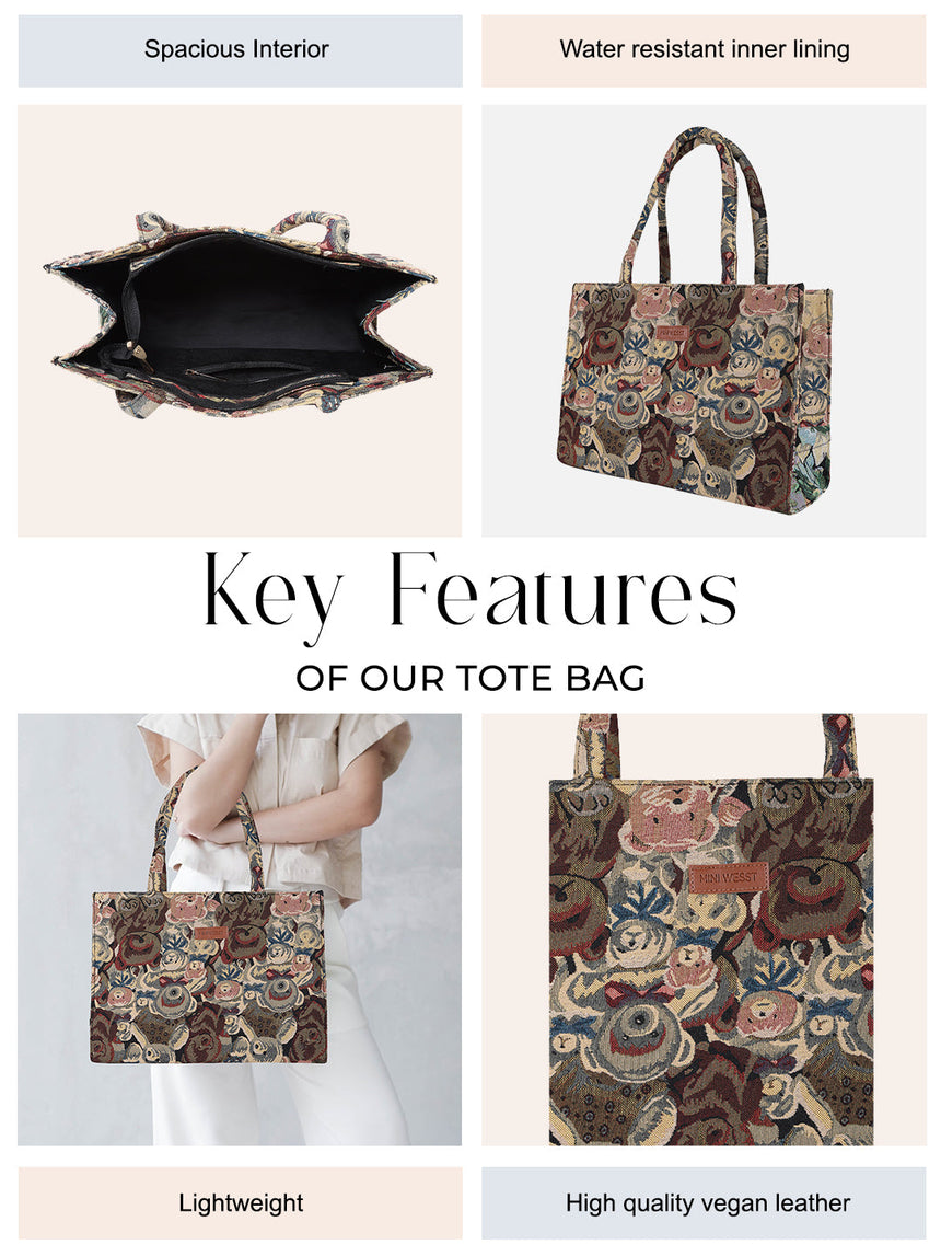 Mr Teddy Printed Tote