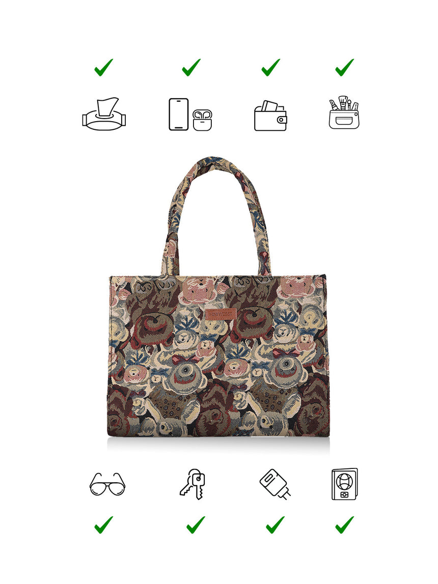 Mr Teddy Printed Tote