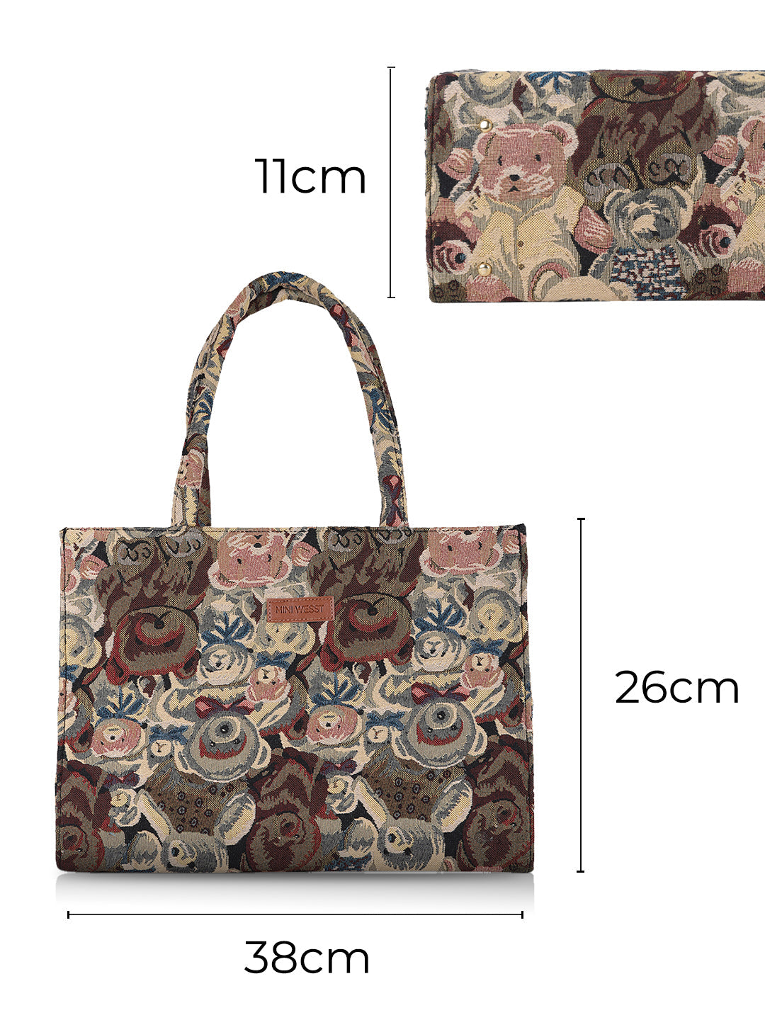 Mr Teddy Printed Tote