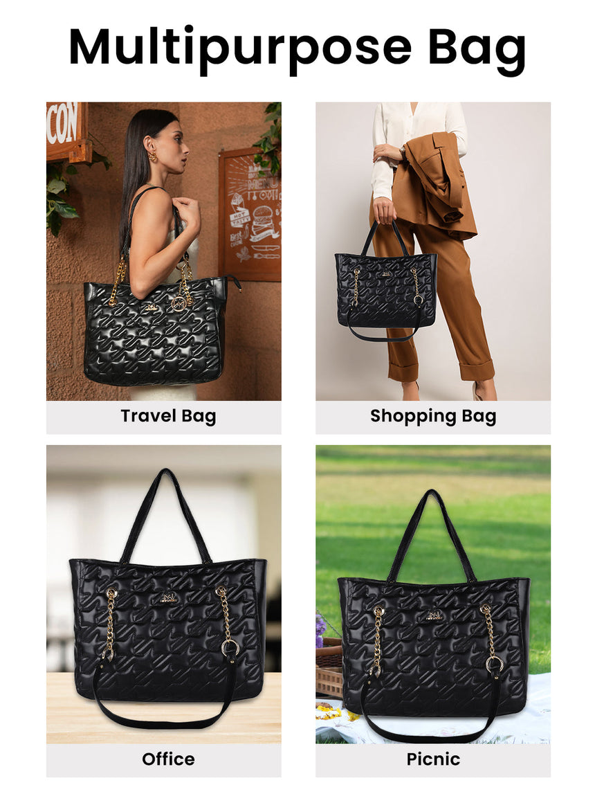 Madison Black Tote
