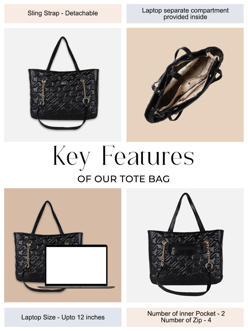 Madison Black Tote