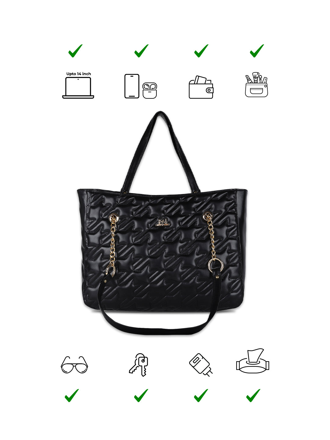 Madison Black Tote