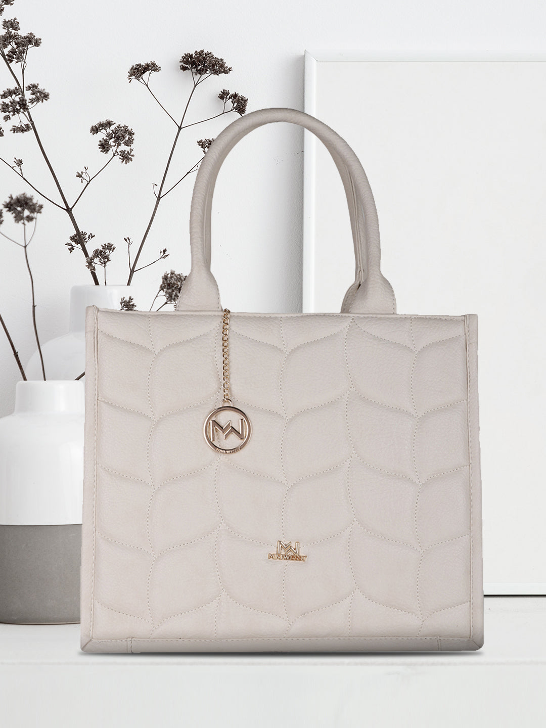 Henley White Tote