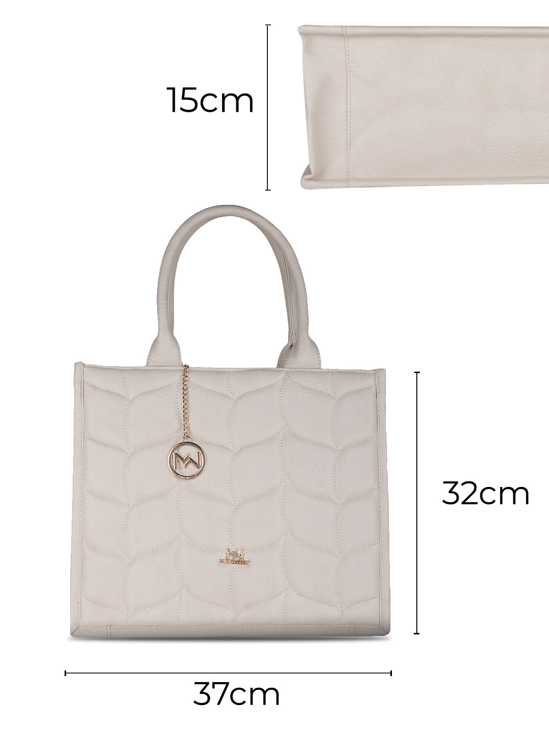 Henley White Tote