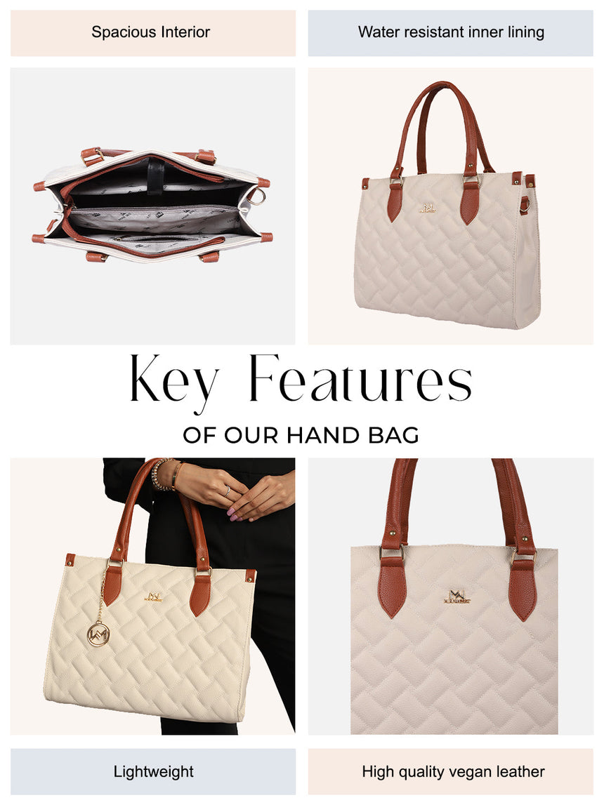 Ashley Beige Tote Bag