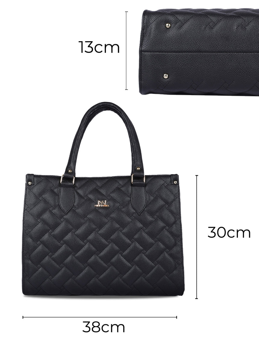 Ashley Black Tote Bag