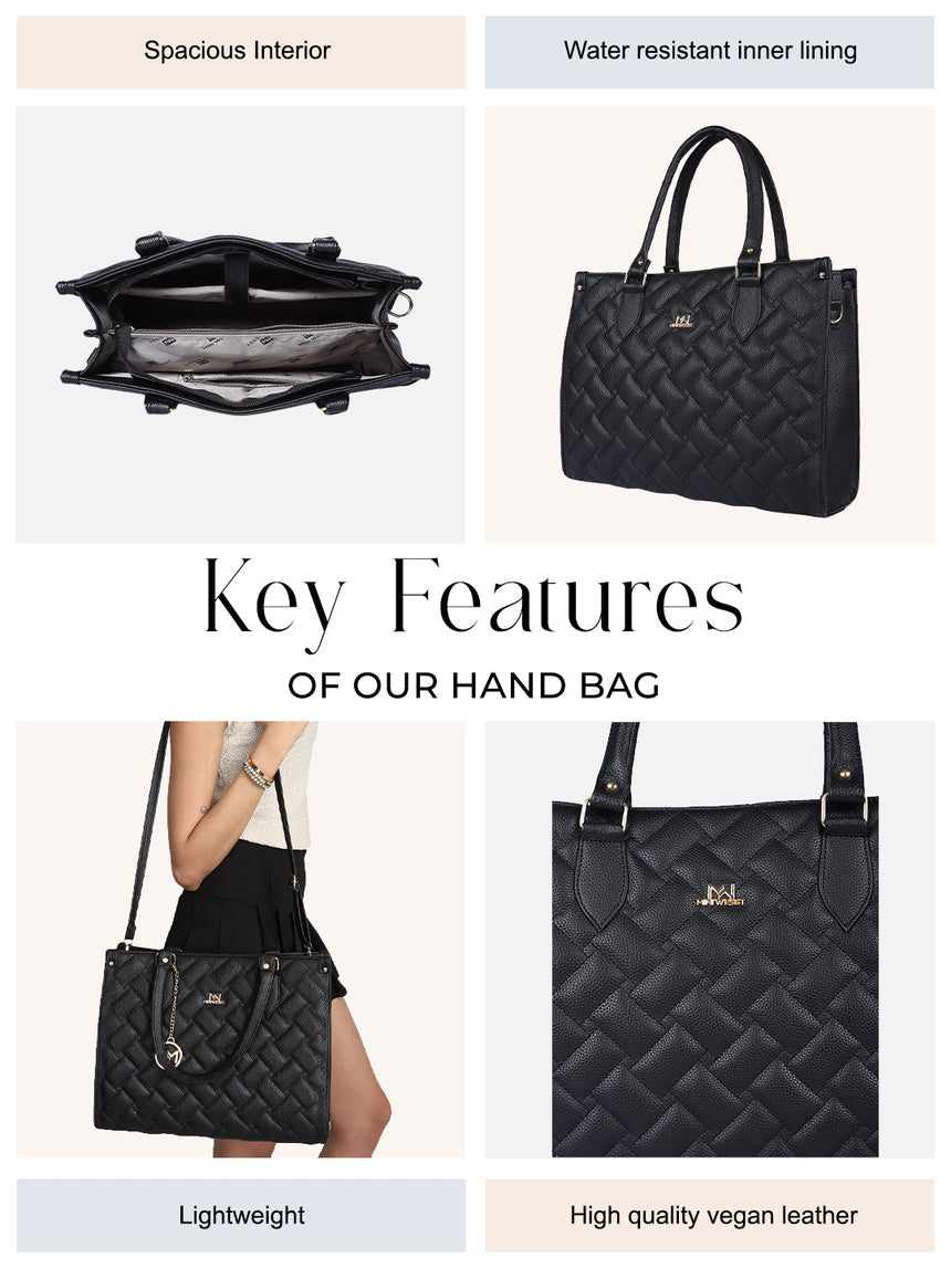 Ashley Black Tote Bag