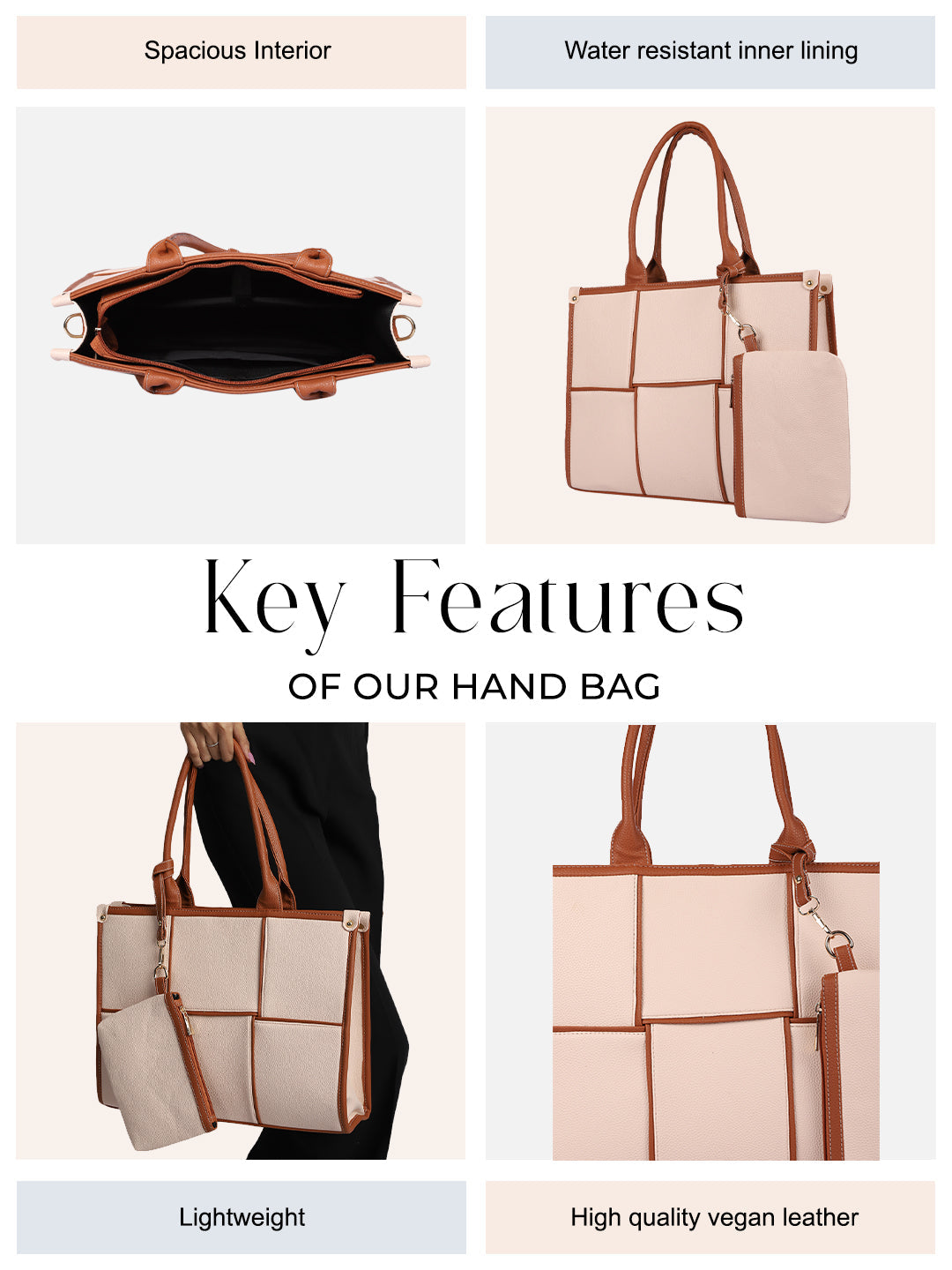 Dakota Beige Tote