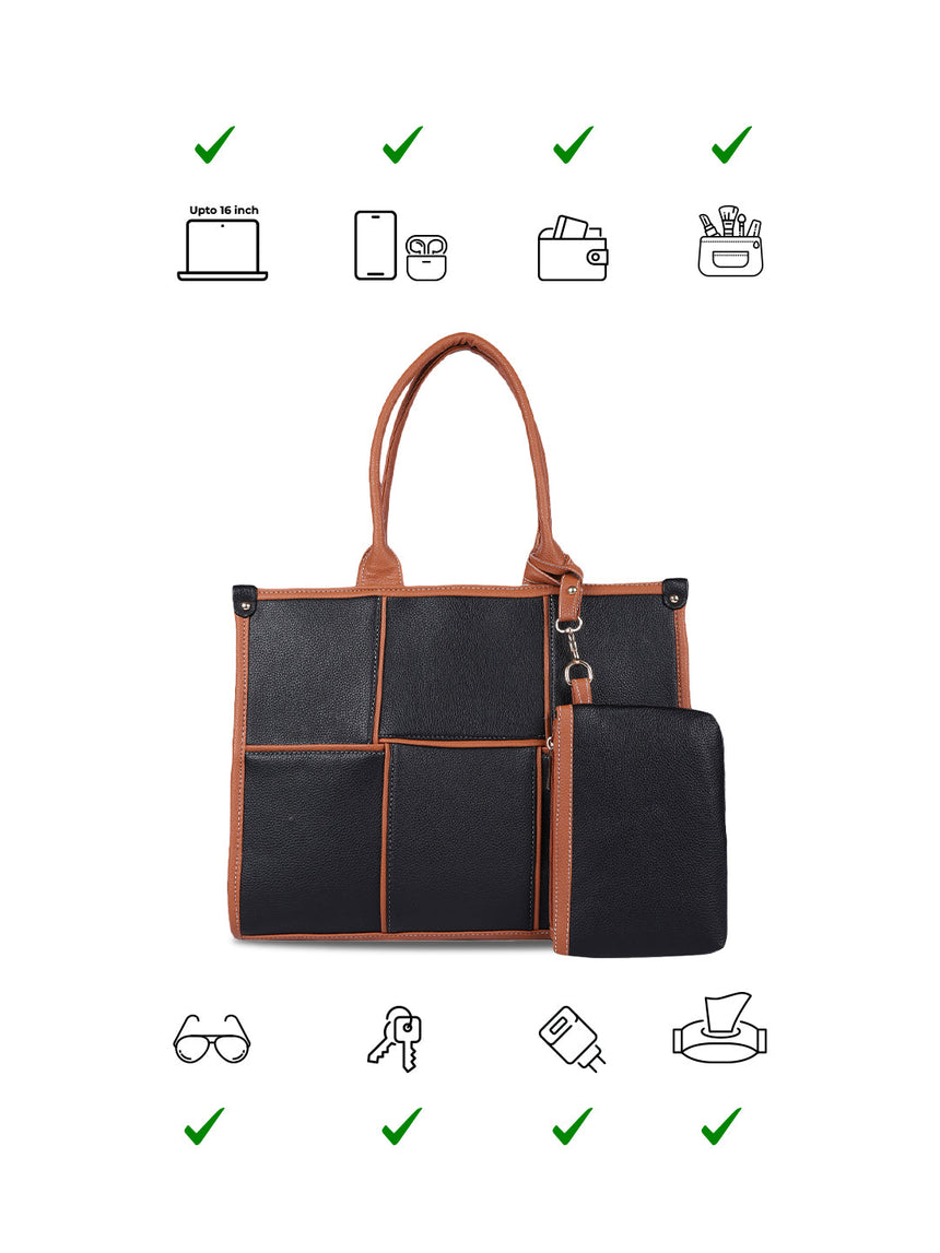Dakota Black Tote
