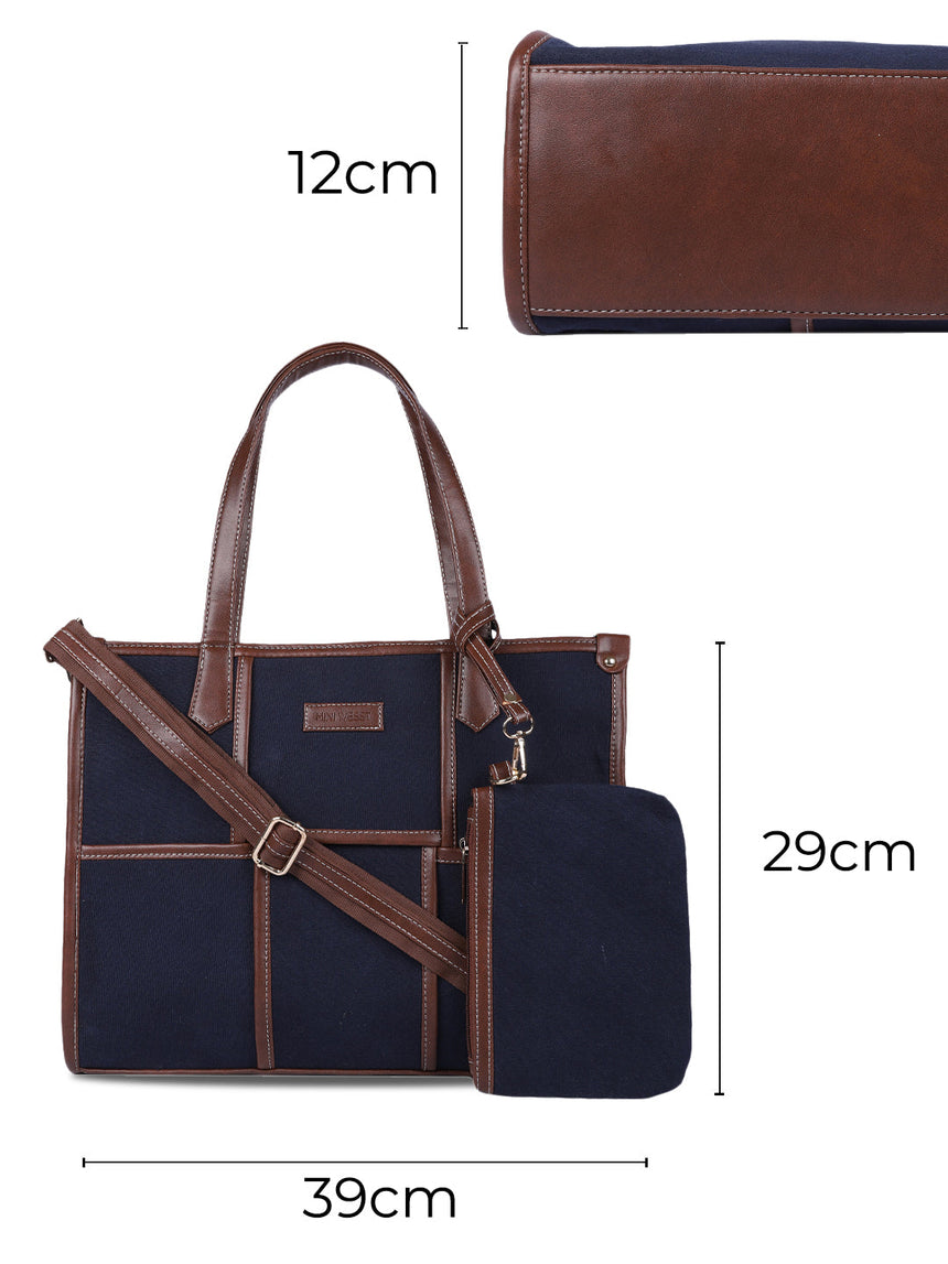 Dahlia Blue Tote Bag