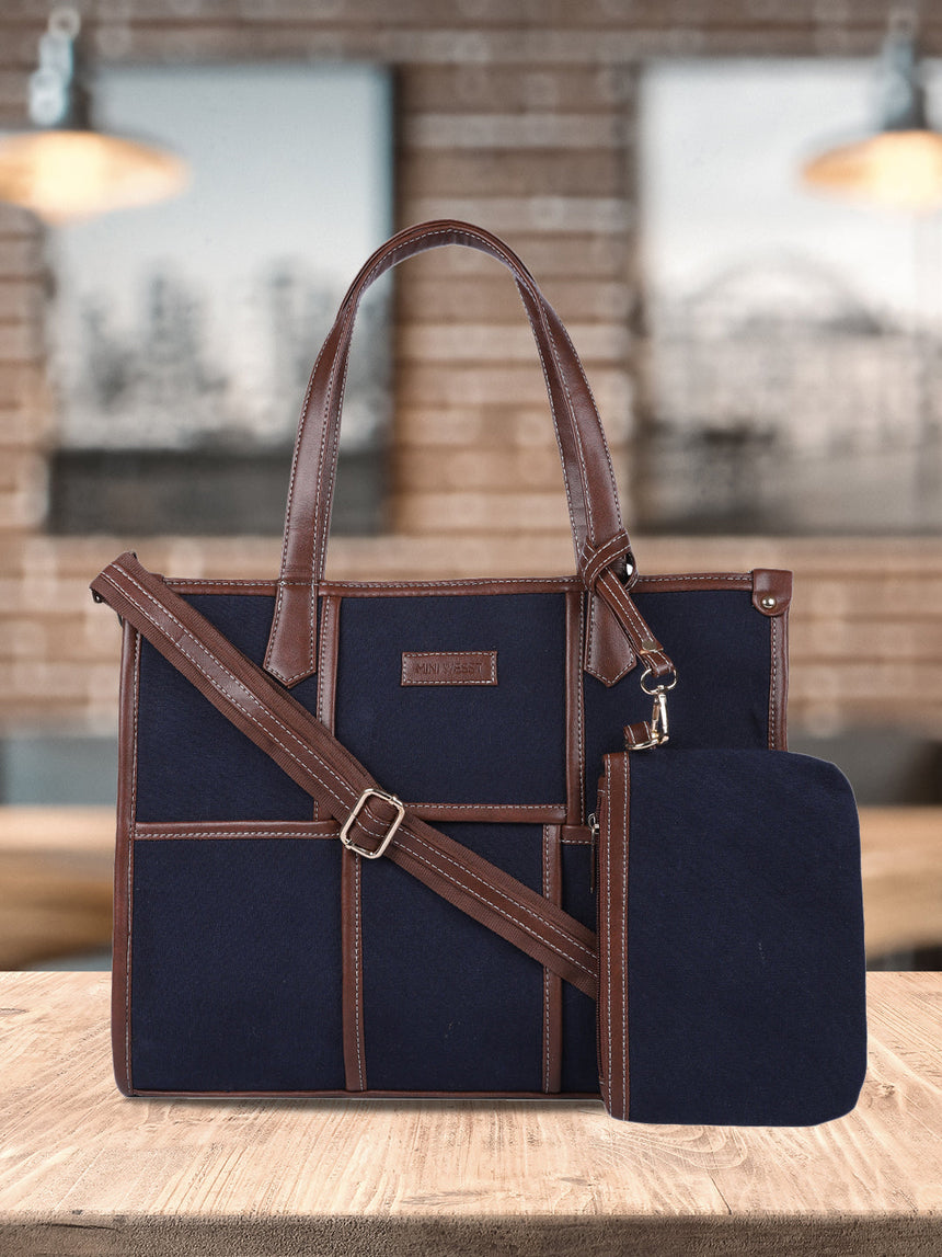 Dahlia Blue Tote Bag