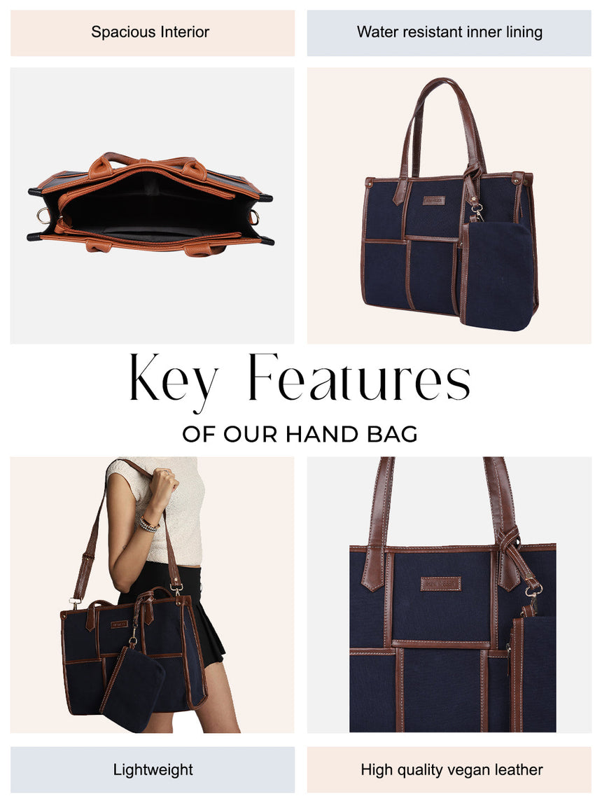 Dahlia Blue Tote Bag