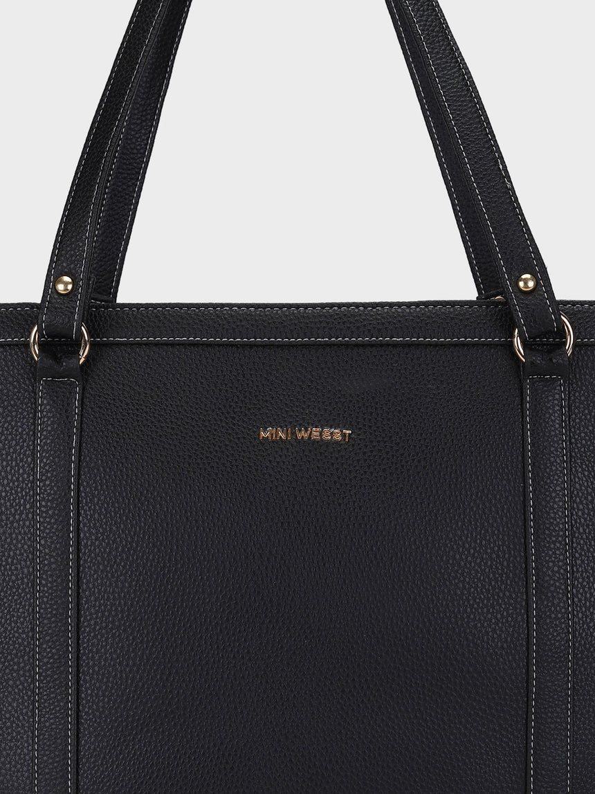 Jessica Black Classic Tote Bag