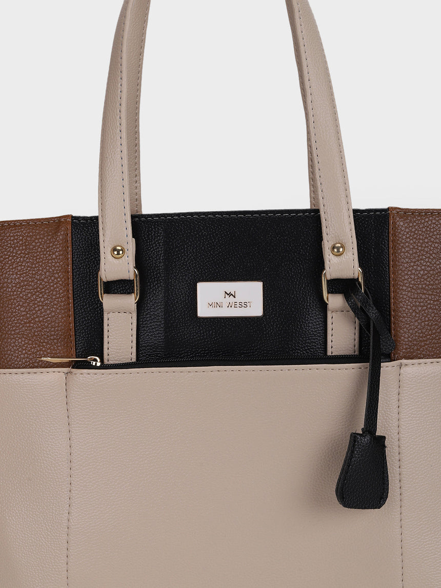 Geller Beige Classic Tote Bag
