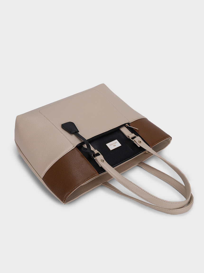 Geller Beige Classic Tote Bag