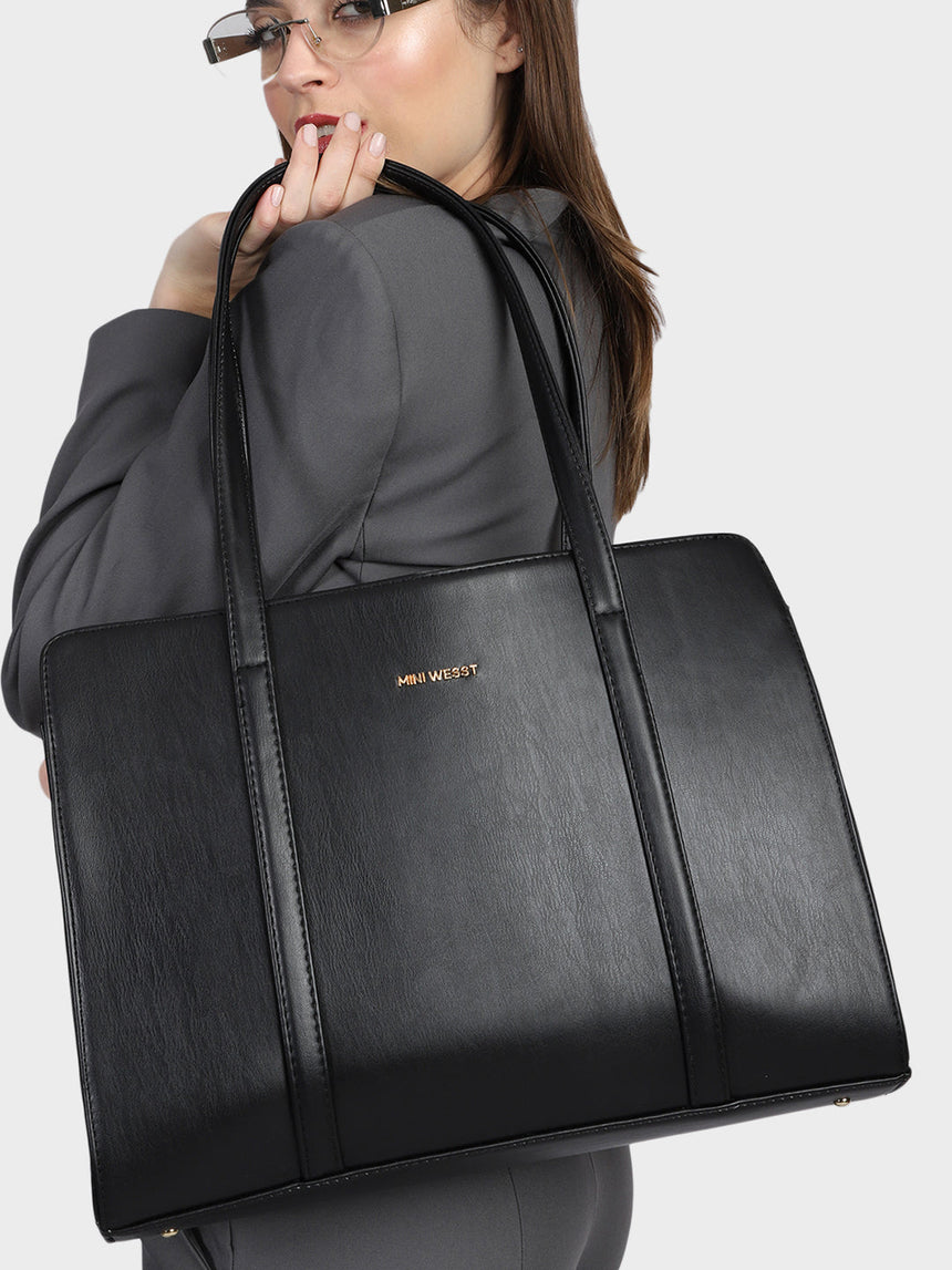 Aria Black Tote Bag