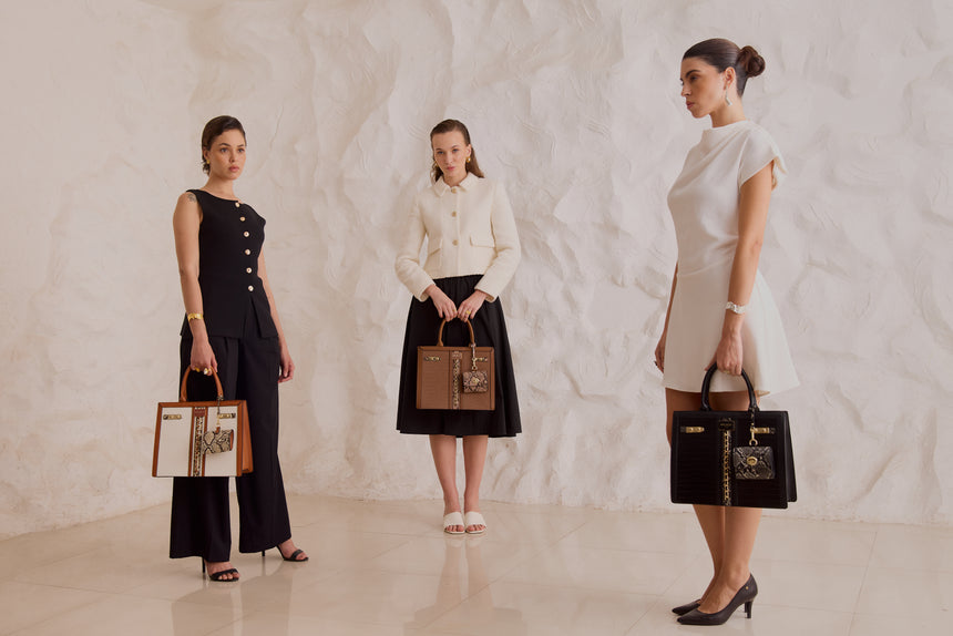 Broadway Luxe White London Tote