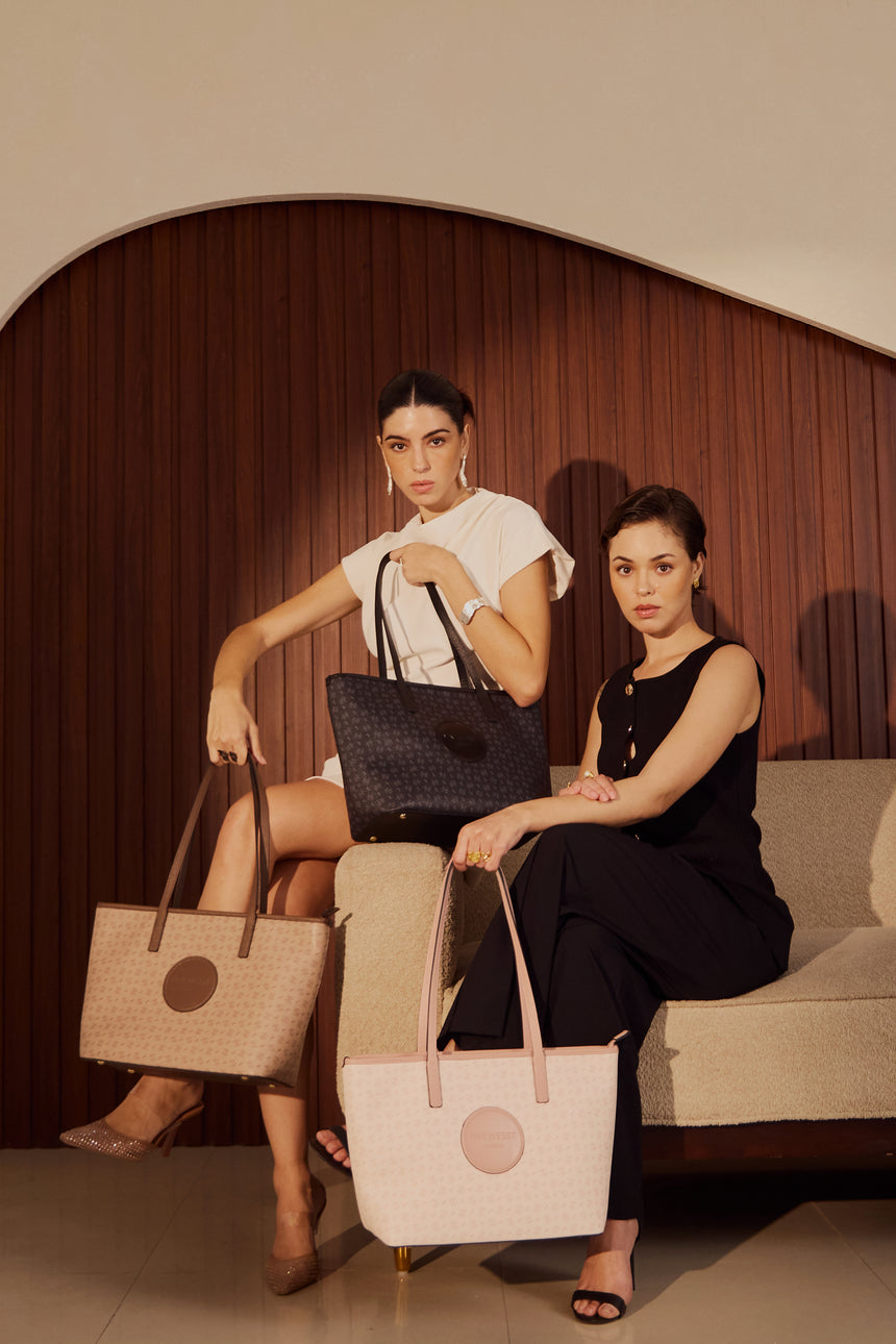 East West Black Tote