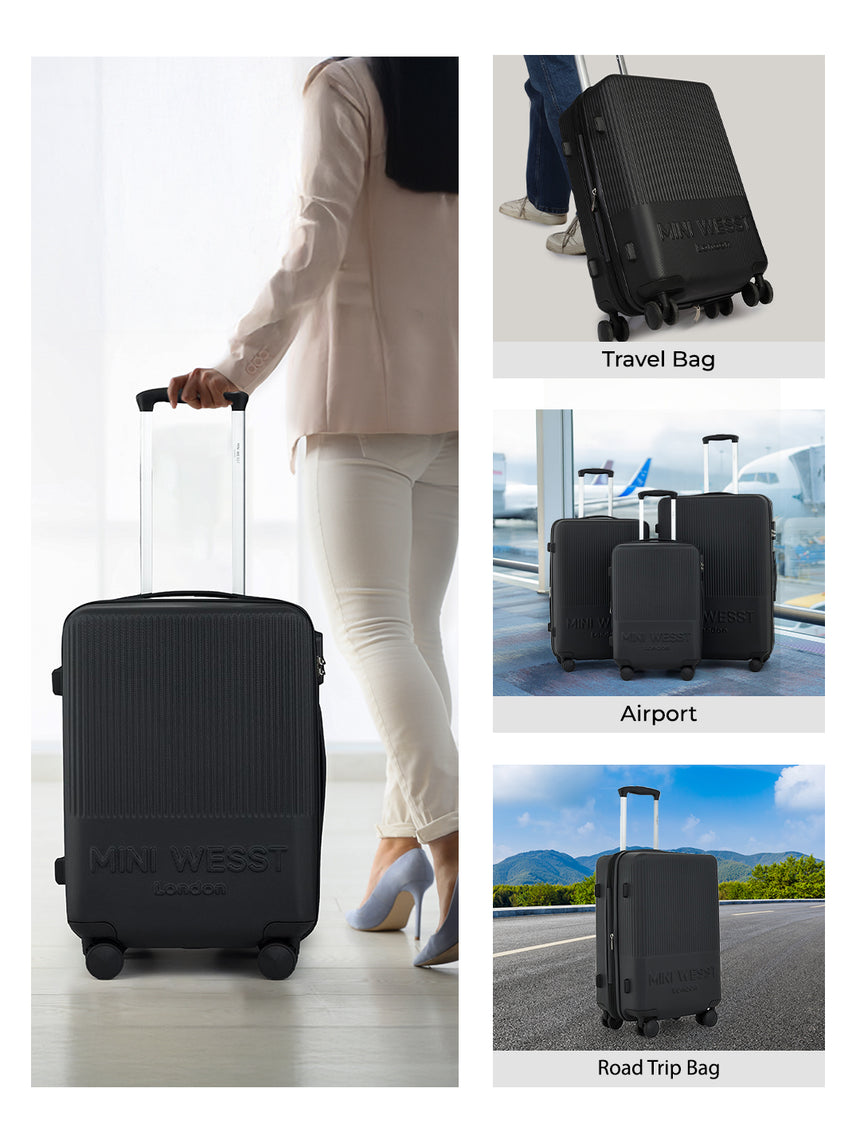 Mw London Black Set Of 2 Luggage