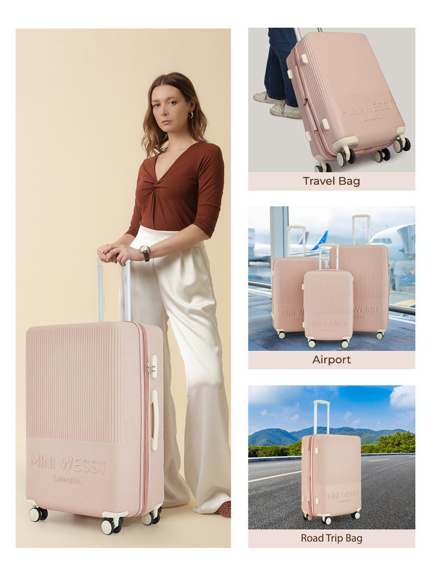 Mw London Pink Large Luggage