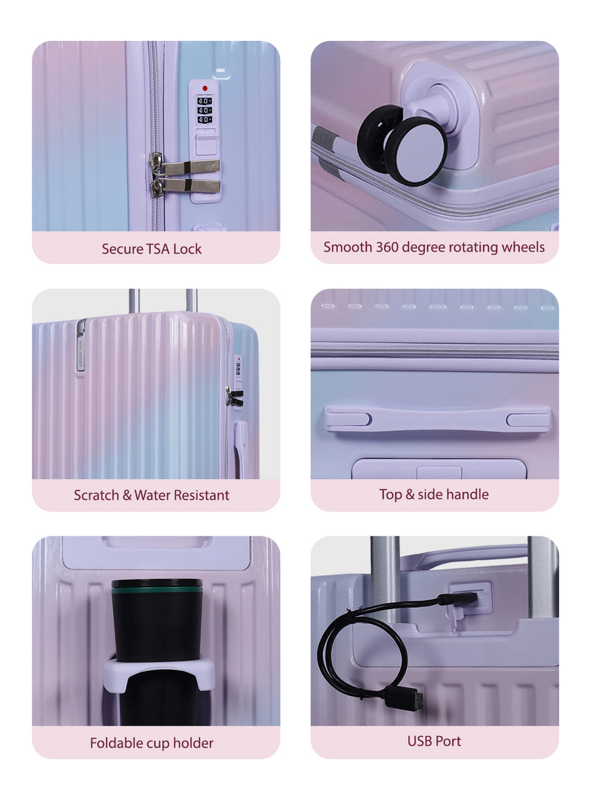 Unicorn Set Of Small & Large Luggage