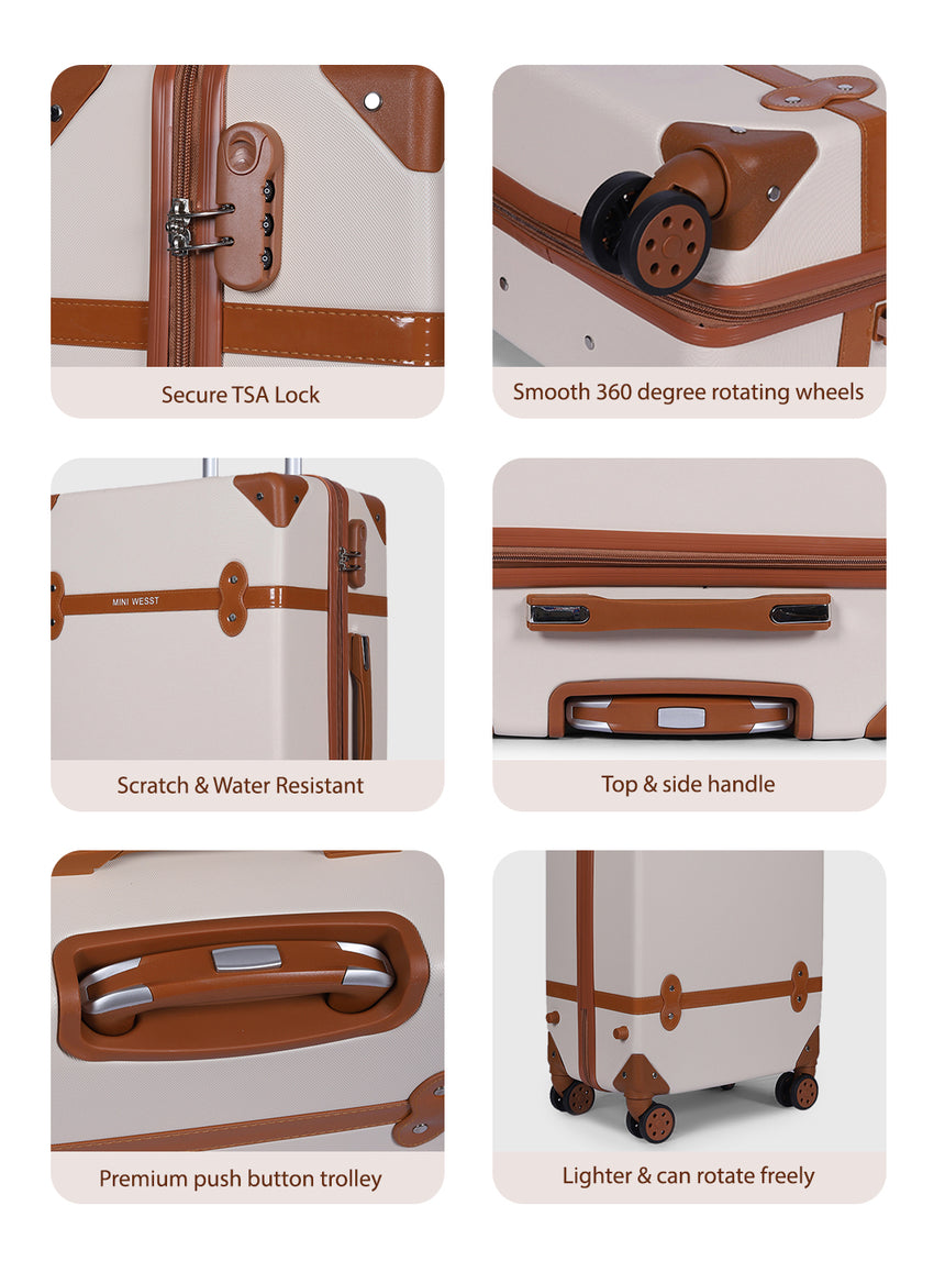 Emily In Paris Check In Beige Medium