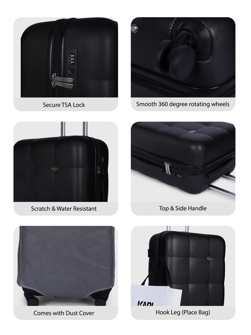 Marvel Check In Black Medium