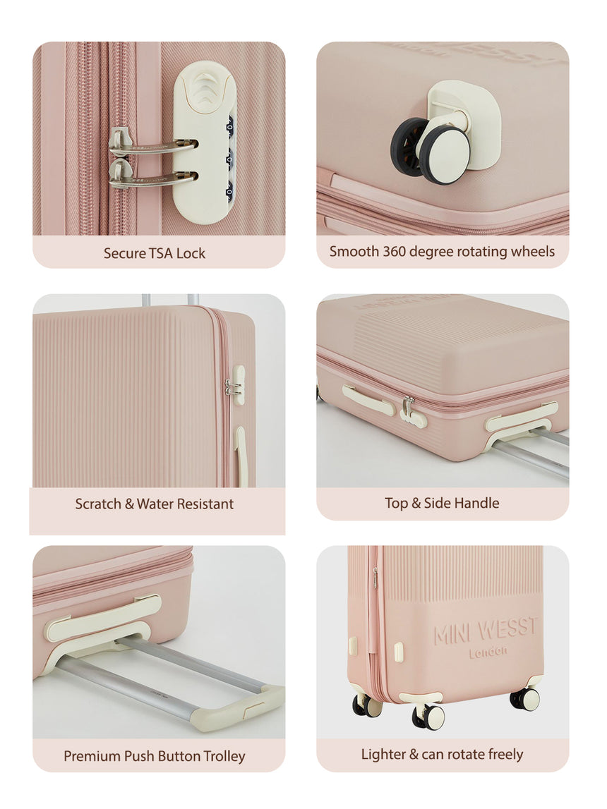 Mw London Pink Large Luggage