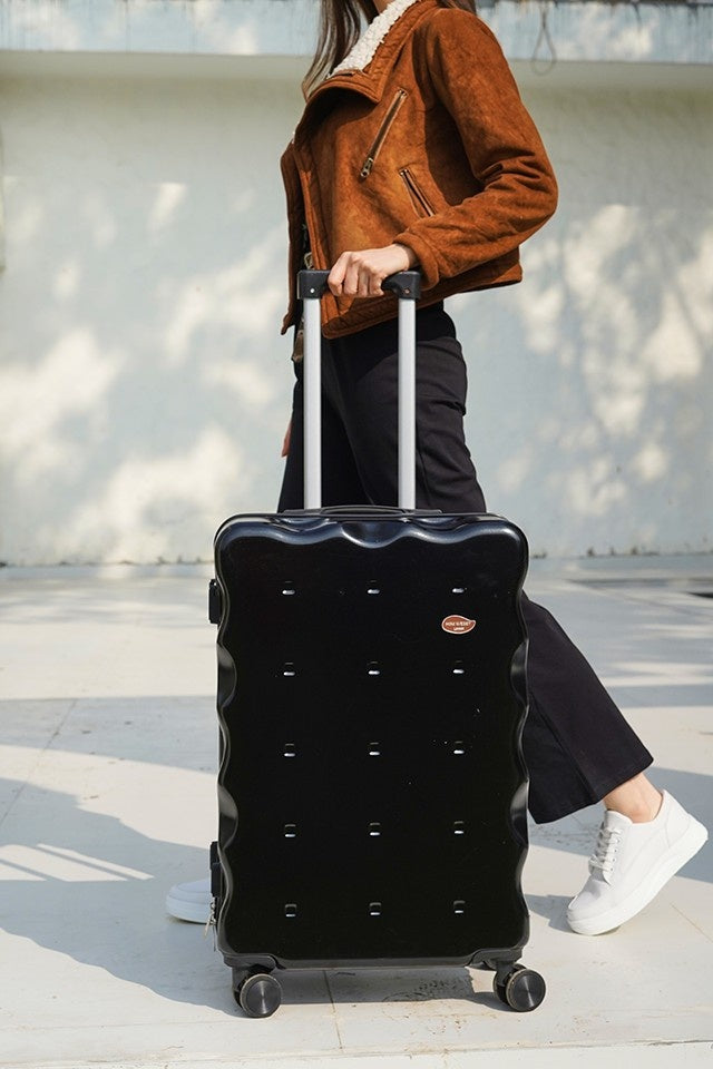 On The Go Check-In Black Medium Luggage