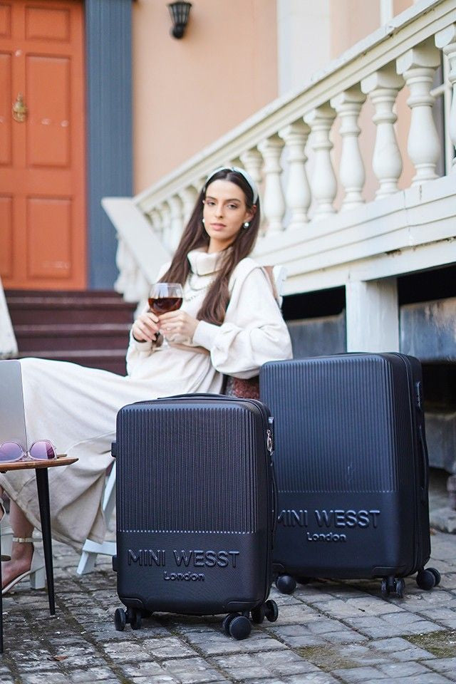 Mw London Black Set Of 2 Luggage