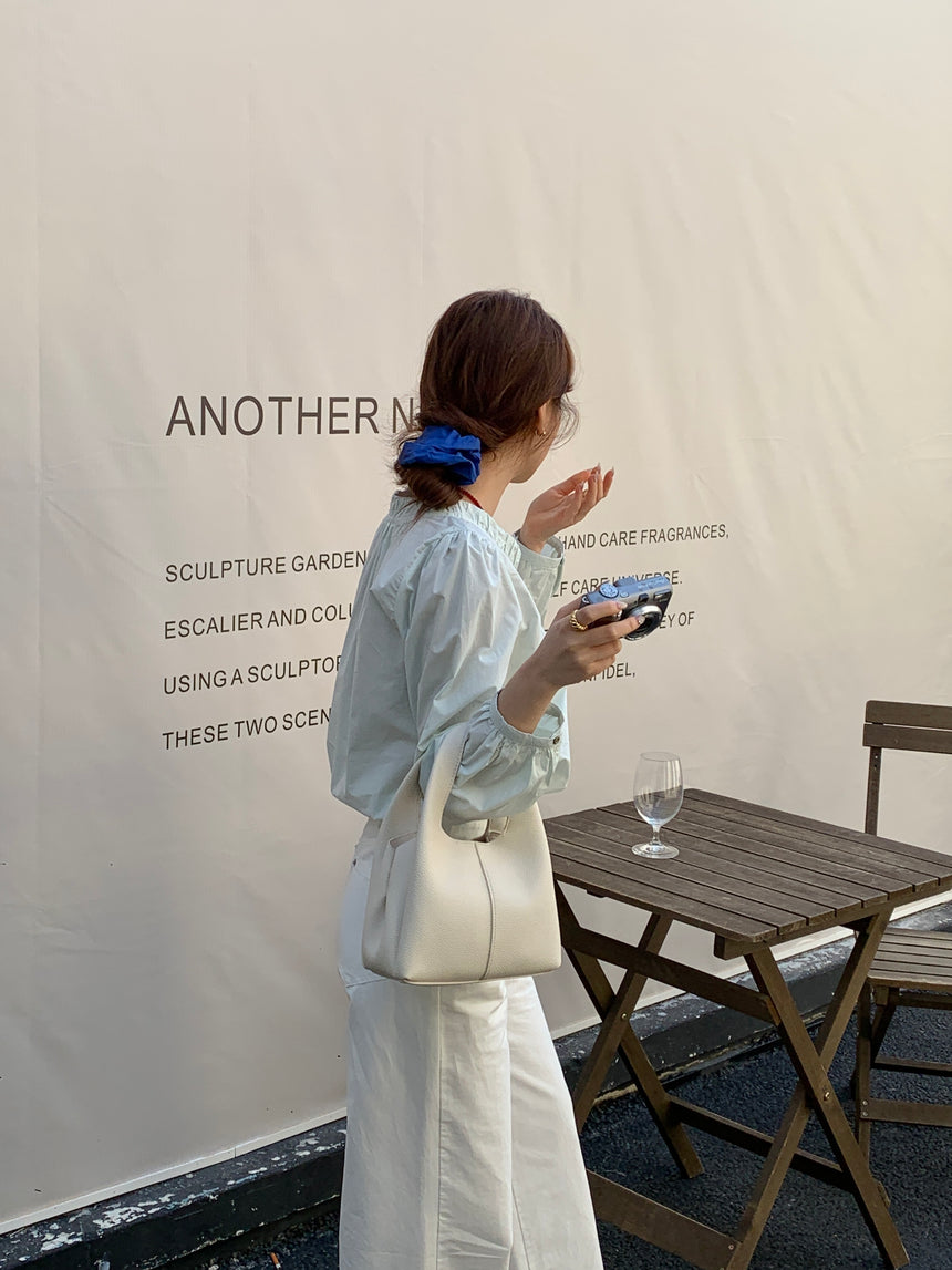 White Hilary Bucket Sling Bag