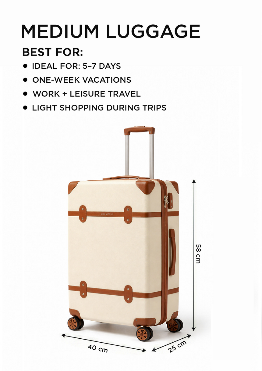 Emily In Paris Check In Beige Medium Luggage