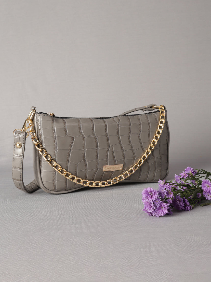 Women'S Grey Handbag