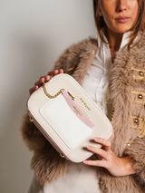 Uptown Luxe Beige London Crossbody